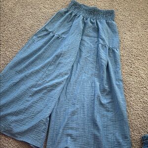 SHEIN blue Textured Pants